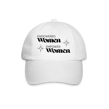 empowered women empower women - Baseballkappe - Weiß/Weiß - Vorne