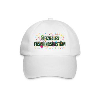 Offizielles Faschingskostüm - Baseballkappe - Weiß/Weiß - Vorne