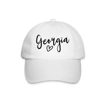 Georgia Heart Women's Love Georgia - Baseballkappe - Weiß/Weiß - Vorne