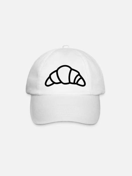 Halbmond - Baseballkappe - Weiß/Weiß