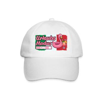 Urlaubsmodus, Italien - Baseballkappe - Weiß/Weiß - Vorne