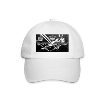 Fratzengesicht Neon Kontrast - Baseballkappe - Weiß/Weiß - Vorne