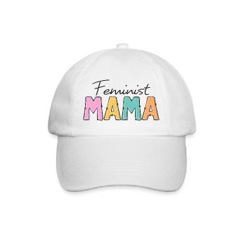 Feministin Mama - Baseballkappe - Weiß/Weiß - Vorne