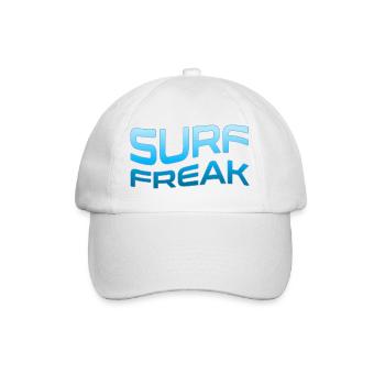 Surf Freak Blue Wave Style - Baseballkappe - Weiß/Weiß - Vorne
