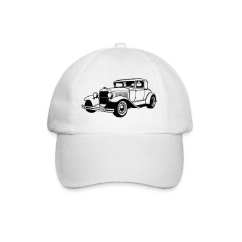 Klassischer Wagen - Baseballkappe - Weiß/Weiß - Vorne