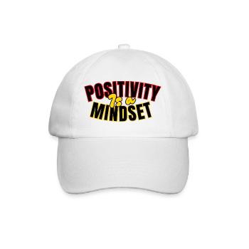 Positivität: Einstellung - Baseballkappe - Weiß/Weiß - Vorne