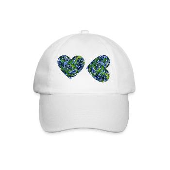 2 Heart Art - Baseballkappe - Weiß/Weiß - Vorne