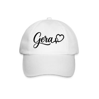 Gera Herzschlag - Baseballkappe - Weiß/Weiß - Vorne