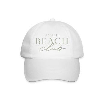 Amalfi Beach Club Logo - Baseballkappe - Weiß/Weiß - Vorne
