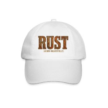 ROST – Anmutig altern | Ein lustiges Wortspiel mit starz - Baseballkappe - Weiß/Weiß - Vorne