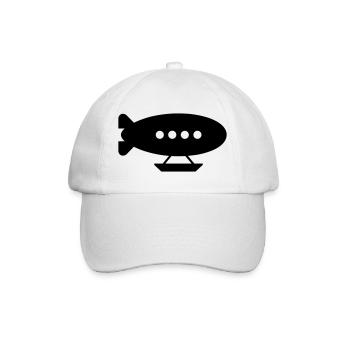 Luftschiff - Baseballkappe - Weiß/Weiß - Vorne