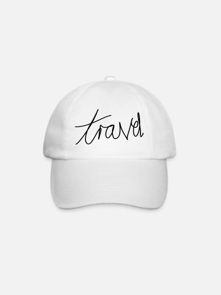 reisen - Baseballkappe - Weiß/Weiß