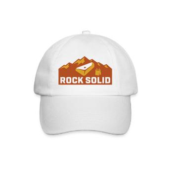 Boulder Felsen Chalkbag Icon - Baseballkappe - Weiß/Weiß - Vorne