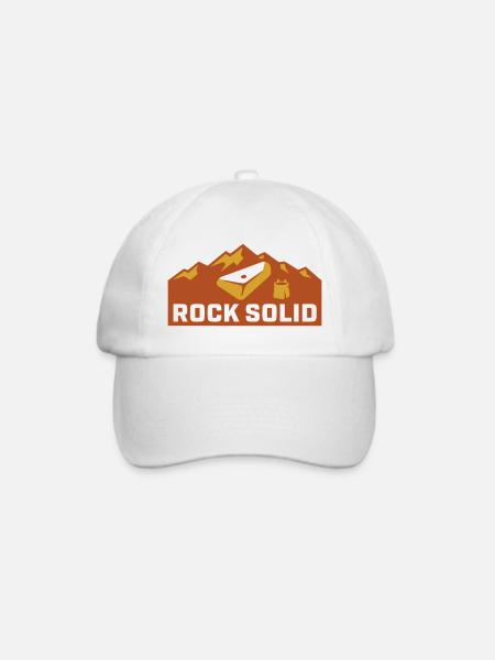 Boulder Felsen Chalkbag Icon - Baseballkappe - Weiß/Weiß