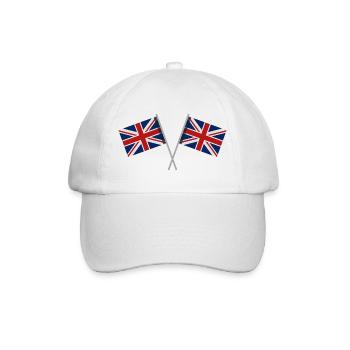 Flagge Großbritanniens - Baseballkappe - Weiß/Weiß - Vorne