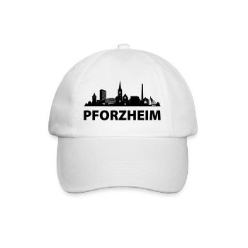 Pforzheim Skyline - Baseballkappe - Weiß/Weiß - Vorne