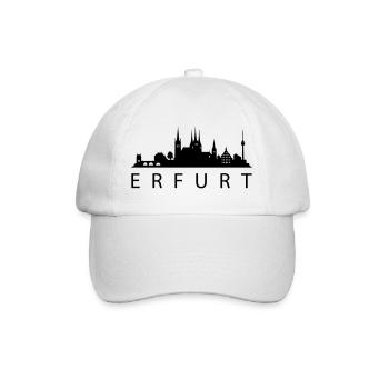 Erfurt Skyline - Baseballkappe - Weiß/Weiß - Vorne