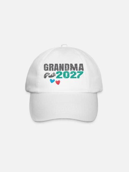 Grandma 2027 - Baseballkappe - Weiß/Weiß