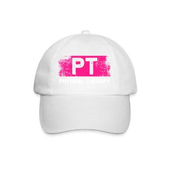 Thysical therapy PT Physiotherapie Physiotherapeut - Baseballkappe - Weiß/Weiß - Vorne