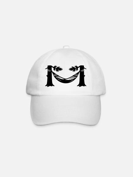 Haengematte Wald Silhouette - Baseballkappe - Weiß/Weiß