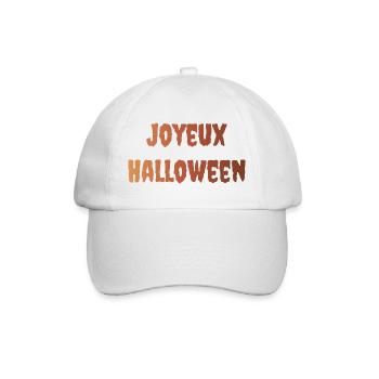 HALLOWEEN. KÜRBIS. KÜRBIS-HALLOWEEN. - Baseballkappe - Weiß/Weiß - Vorne