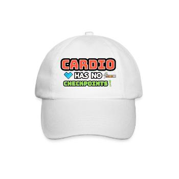 Cardio hat keine Kontrollpunkte - Baseballkappe - Weiß/Weiß - Vorne
