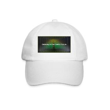 Tor zur Kosmischen Zukunft - Baseballkappe - Weiß/Weiß - Vorne