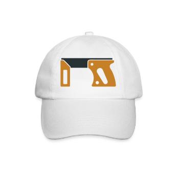 Anschlagwinkel Werkzeug Grafik - Baseballkappe - Weiß/Weiß - Vorne