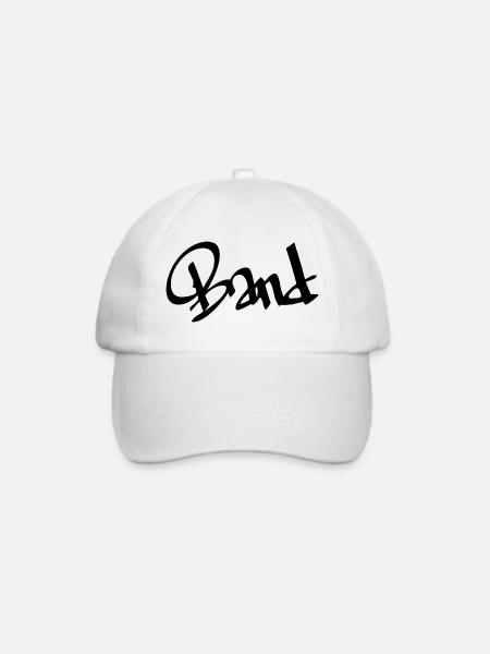 Band - Baseballkappe - Weiß/Weiß