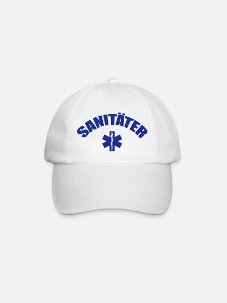 Sanitäter - Baseballkappe - Weiß/Weiß