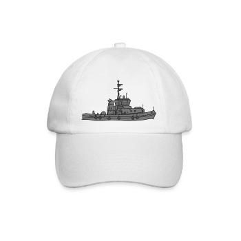 Schlepper Schleppschiff 2 - Baseballkappe - Weiß/Weiß - Vorne