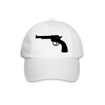 western gun - Baseballkappe - Weiß/Weiß - Vorne