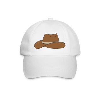 cowboy hut - Baseballkappe - Weiß/Weiß - Vorne