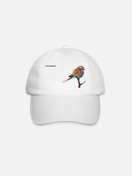 Vogel - Baseballkappe - Weiß/Weiß