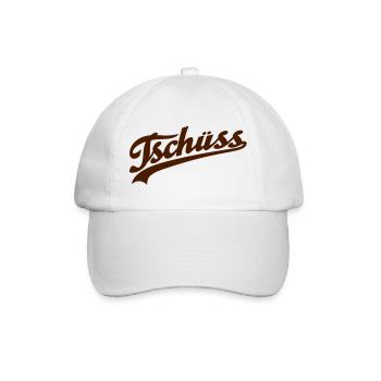Tschüss - Baseballkappe - Weiß/Weiß - Vorne