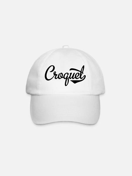 2541614 15442962 croquet - Baseballkappe - Weiß/Weiß