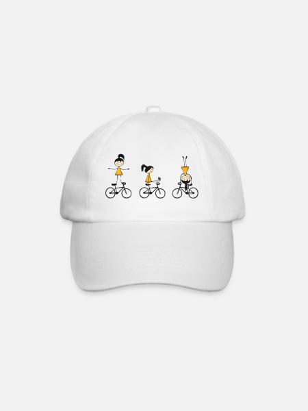Kunstrad, Kunstradfahren, Hallenradsport, Girls - Baseballkappe - Weiß/Weiß