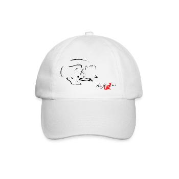 BLACK FOX, FOX DREAM, TRÄUMEN FOX, FOX, - Baseballkappe - Weiß/Weiß - Vorne