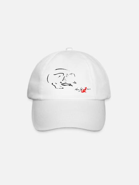 BLACK FOX, FOX DREAM, TRÄUMEN FOX, FOX, - Baseballkappe - Weiß/Weiß