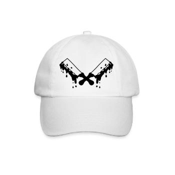 bloody_cleavers - Baseballkappe - Weiß/Weiß - Vorne