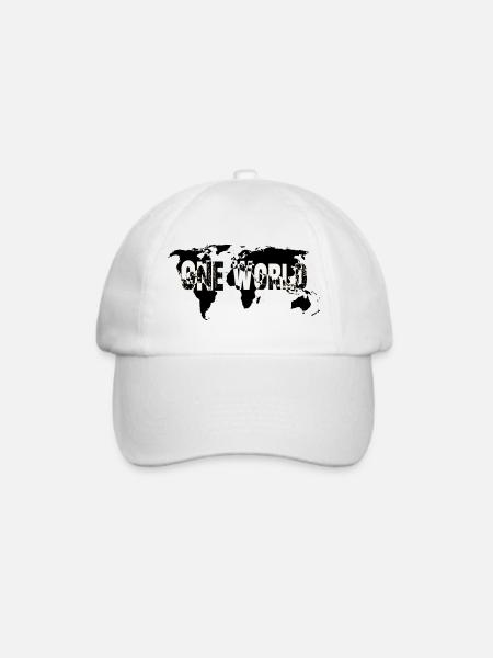 One World -White - Baseballkappe - Weiß/Weiß