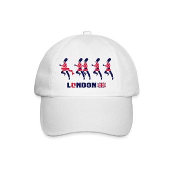 London - Königliche Garde - Baseballkappe - Weiß/Weiß - Vorne