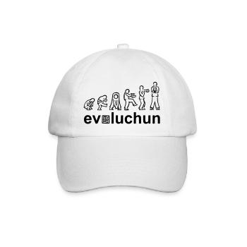 evolution of wing chun forms - Baseballkappe - Weiß/Weiß - Vorne
