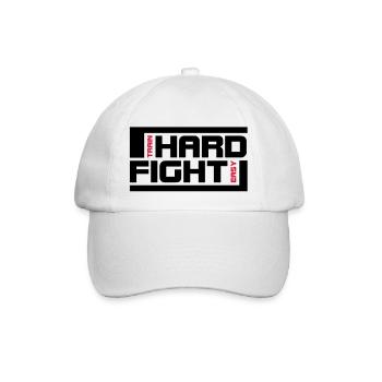 hard fight - Baseballkappe - Weiß/Weiß - Vorne