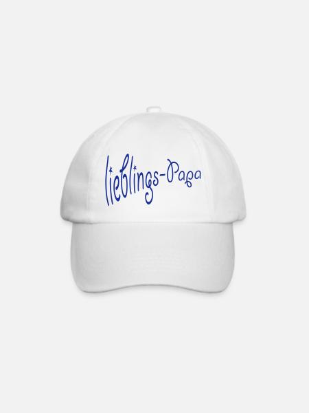 Geschenk für Papa - Baseballkappe - Weiß/Weiß