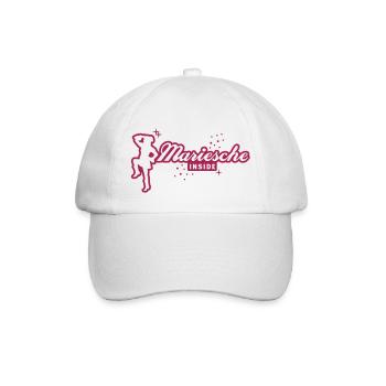 Funkenmarie - Mariechen - Fasching - Fastnacht 1C - Baseballkappe - Weiß/Weiß - Vorne