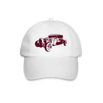 alt Oldtimer als Automobil - Baseballkappe - Weiß/Weiß - Vorne