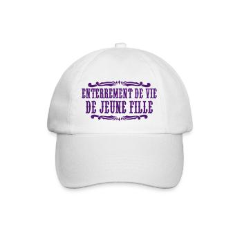 Enterrement de vie de jeune fille - Baseballkappe - Weiß/Weiß - Vorne