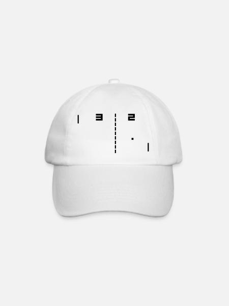 pong - Baseballkappe - Weiß/Weiß