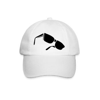 sunglasses dark glasses eighties porn cool sexy - Baseballkappe - Weiß/Weiß - Vorne